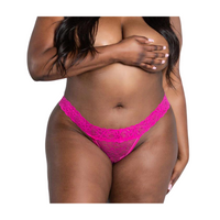 All-Over Lace Thong 3 for $21
